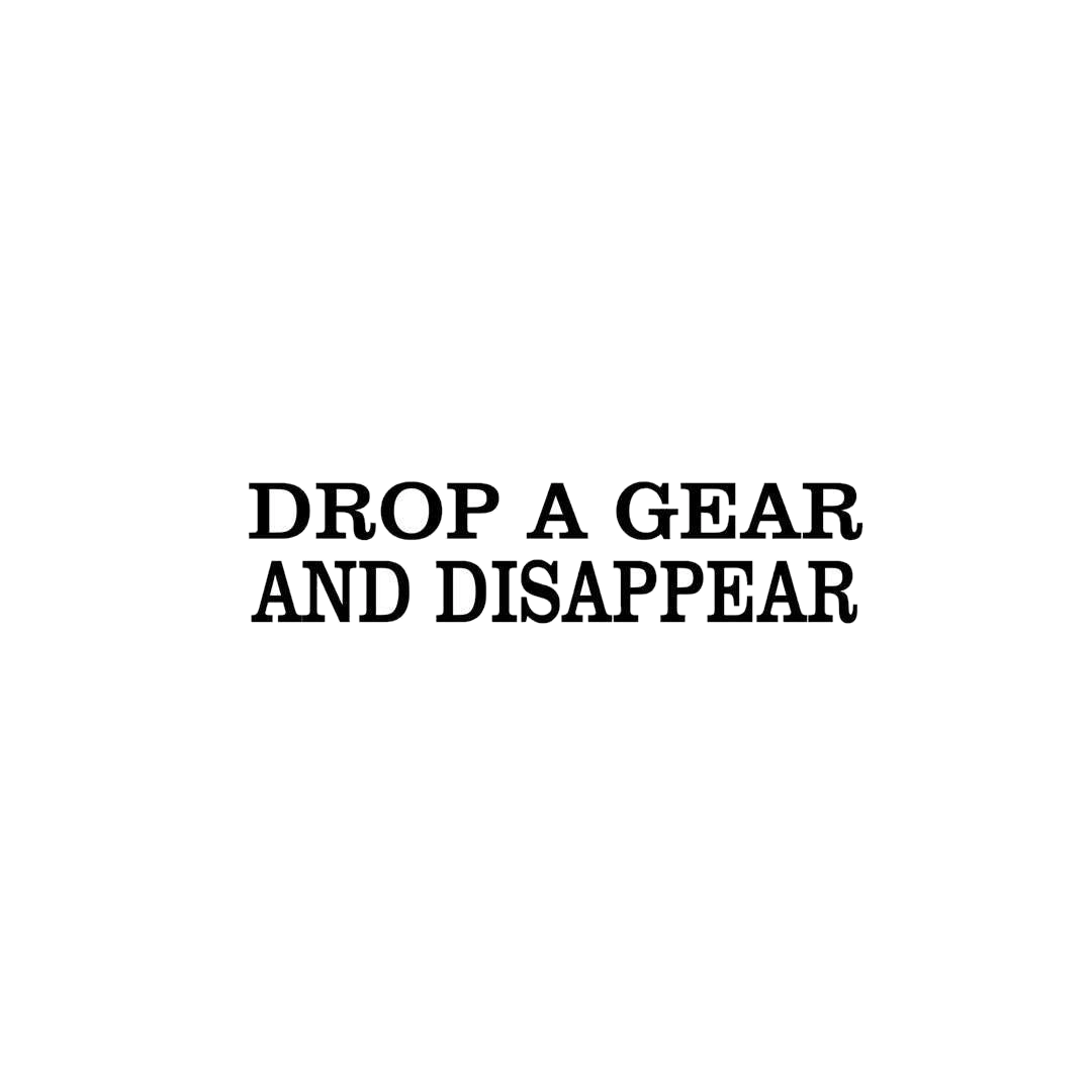 Drop A Gear Sticker